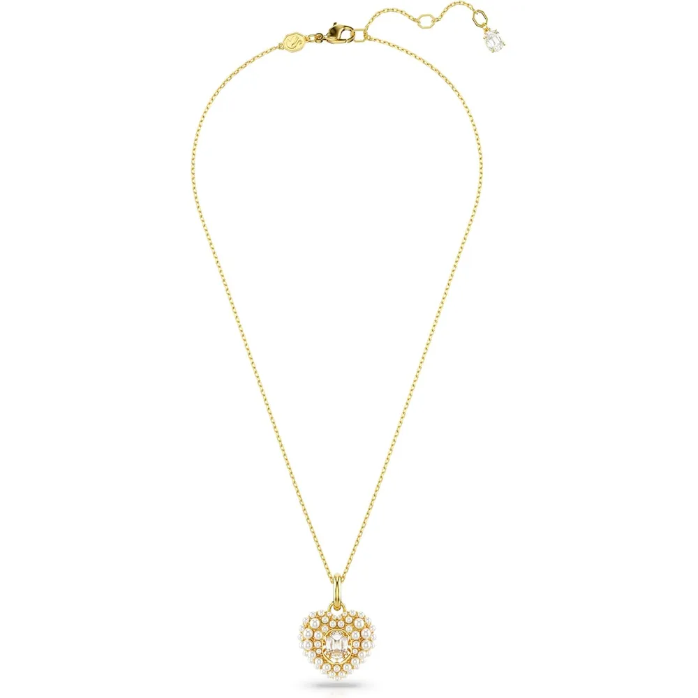 SWAROVSKI COLLAR PENDIENTE CORAZÓN IDYLLIA ACABADO ORO PARA MUJER | ORO