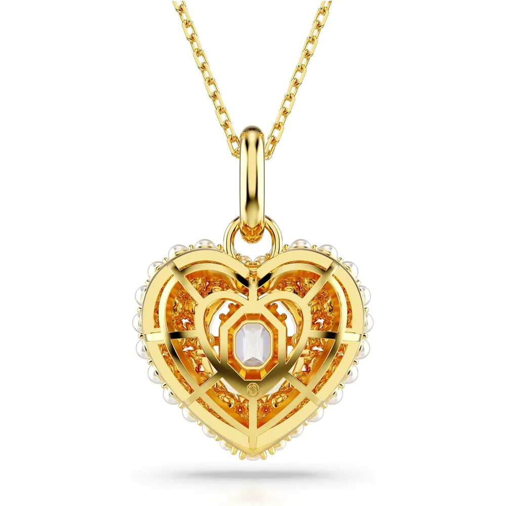 SWAROVSKI COLLAR PENDIENTE CORAZÓN IDYLLIA ACABADO ORO PARA MUJER | ORO