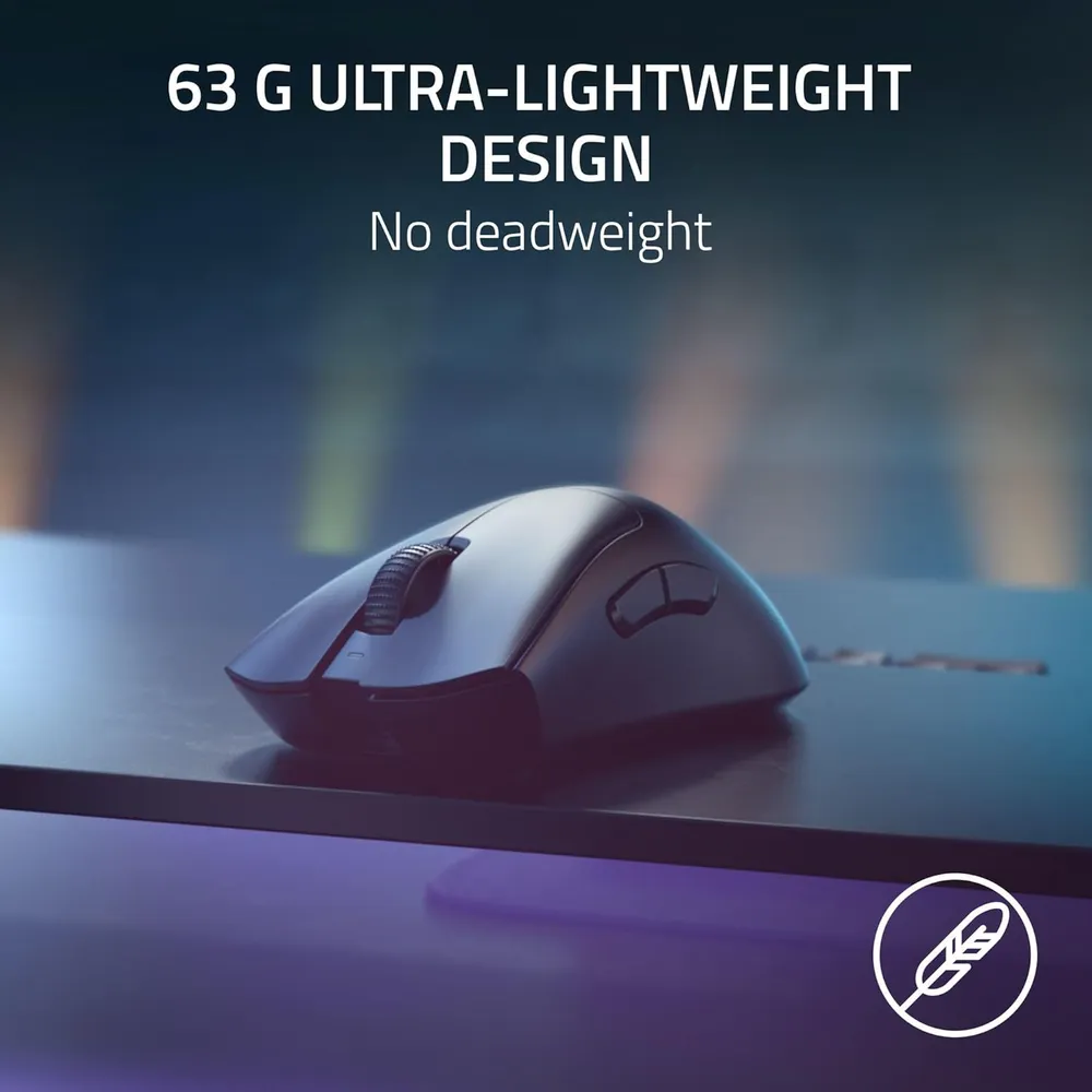 MOUSE INALÁMBRICO DEATHADDER V3 PRO 8000 HZ RAZER | NEGRO