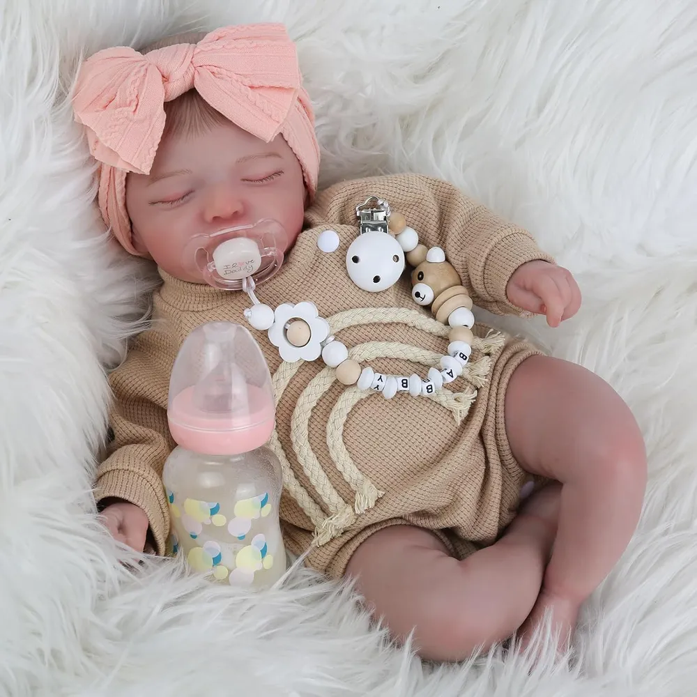 MUÑECA BEBÉ REBORN 20" / 51 CM CON ACCESORIOS