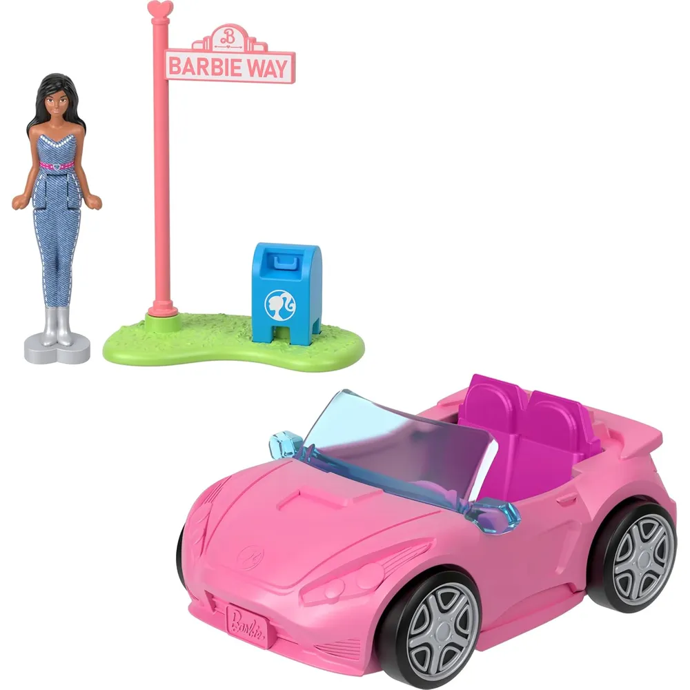 BARBIE MINI BARBIELAND PACK MUÑECAS Y VEHÍCULOS