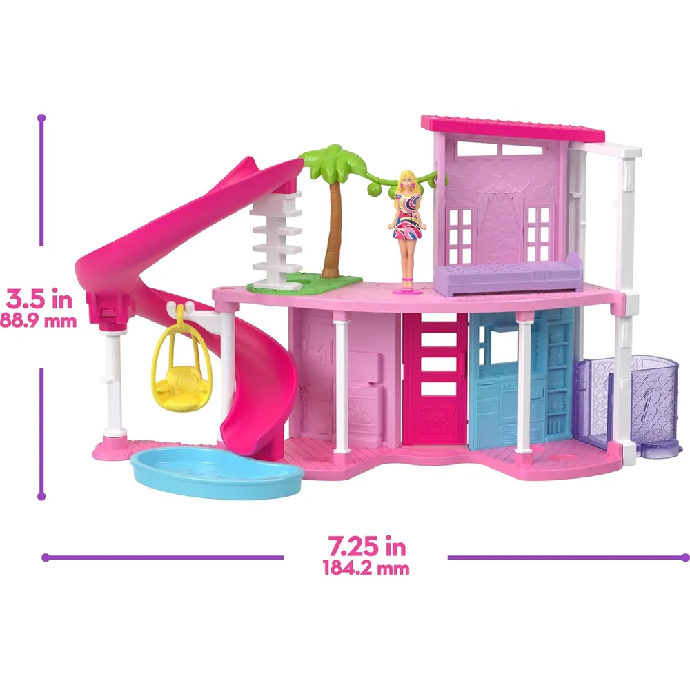 BARBIE MINI BARBIELAND CASA DE ENSUEÑO CON VEHÍCULOS