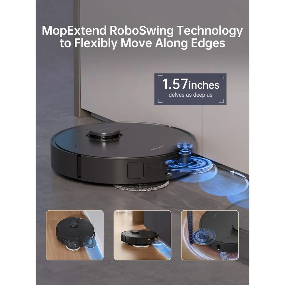 Dreame X30 Ultra robot aspirador con mopa extensible y autolavado | Negro