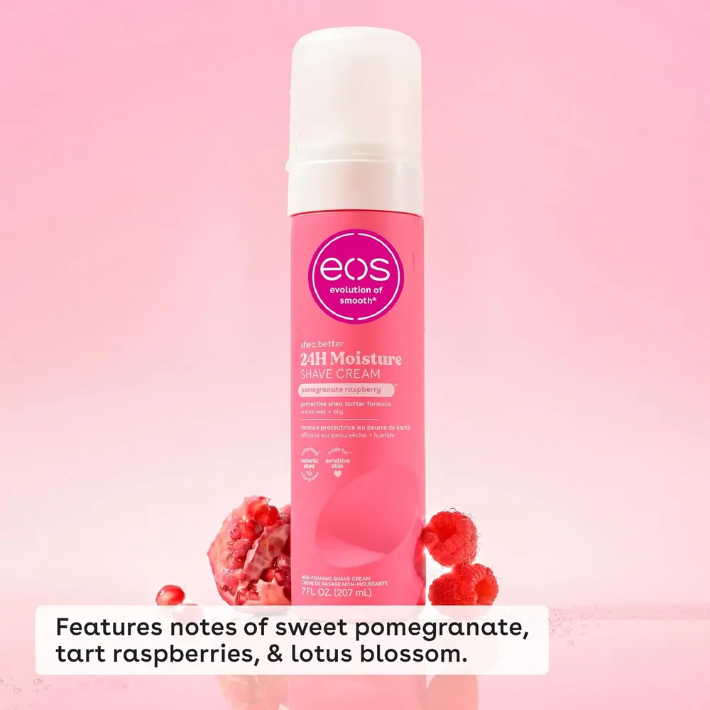EOS Shea Better crema de afeitar pack 2 Pomegranate Raspberry | 7 oz / 207 ml