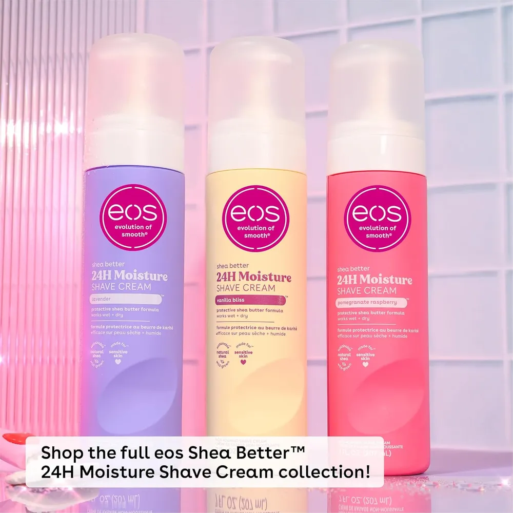 EOS Shea Better crema de afeitar pack 2 Pomegranate Raspberry | 7 oz / 207 ml