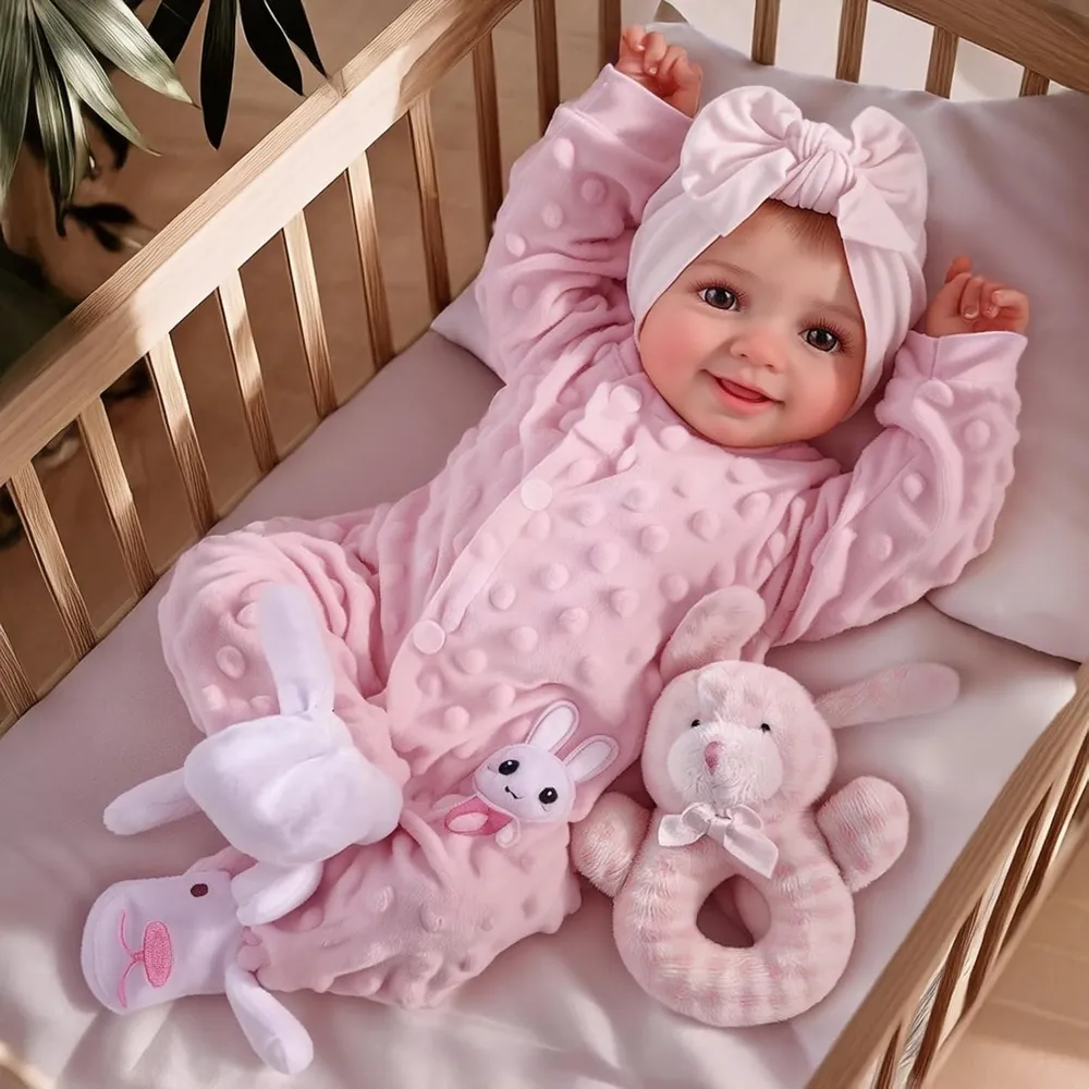 BABESIDE SUNNY muñeca bebé 17"/43 cm con accesorios