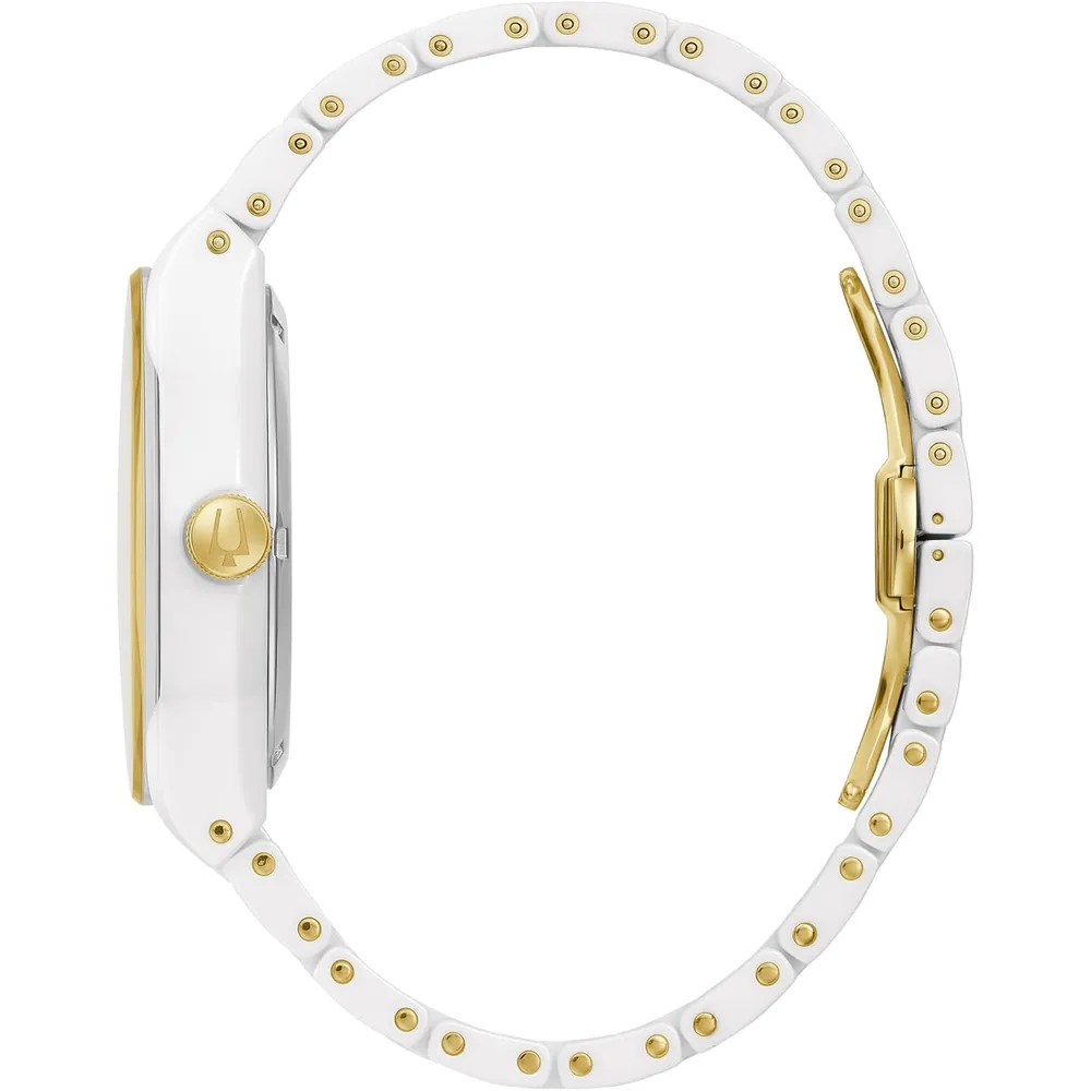 Bulova reloj Modern Millenia hombre automático 3 agujas apertura | Blanco