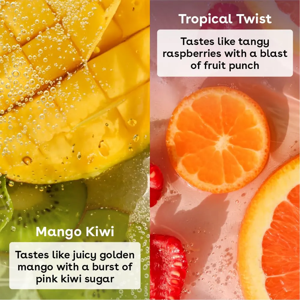 SET BÁLSAMO LABIAL EOS FLAVORLAB POPS 2 PZS 0.14 OZ / 4 ML | MANGO KIWI / TOQUE TROPICAL