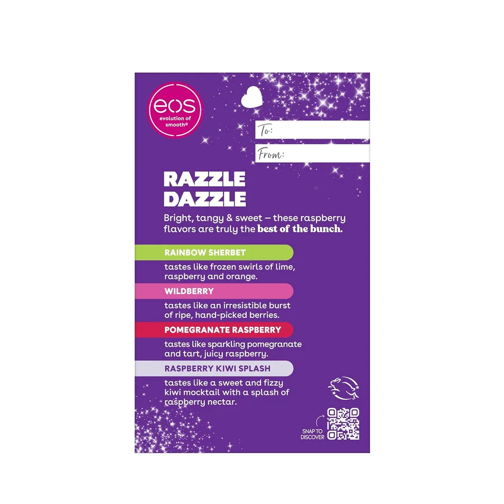 PACK BÁLSAMO LABIAL EOS 4 PZS 0.14 OZ / 4 ML | RAZZLE DAZZLE