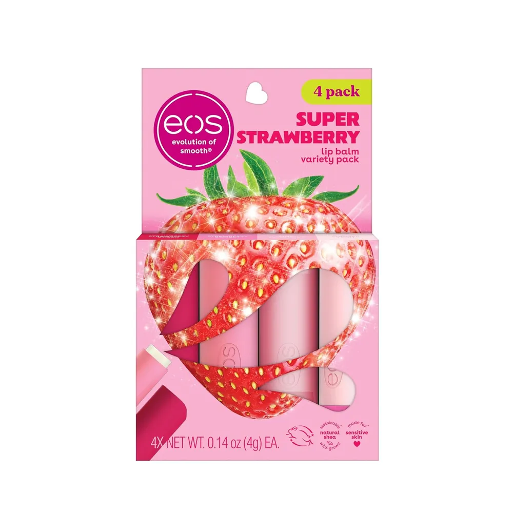 PACK BÁLSAMO LABIAL EOS 4 PZS 0.14 OZ / 4 ML | SUPERFRESA