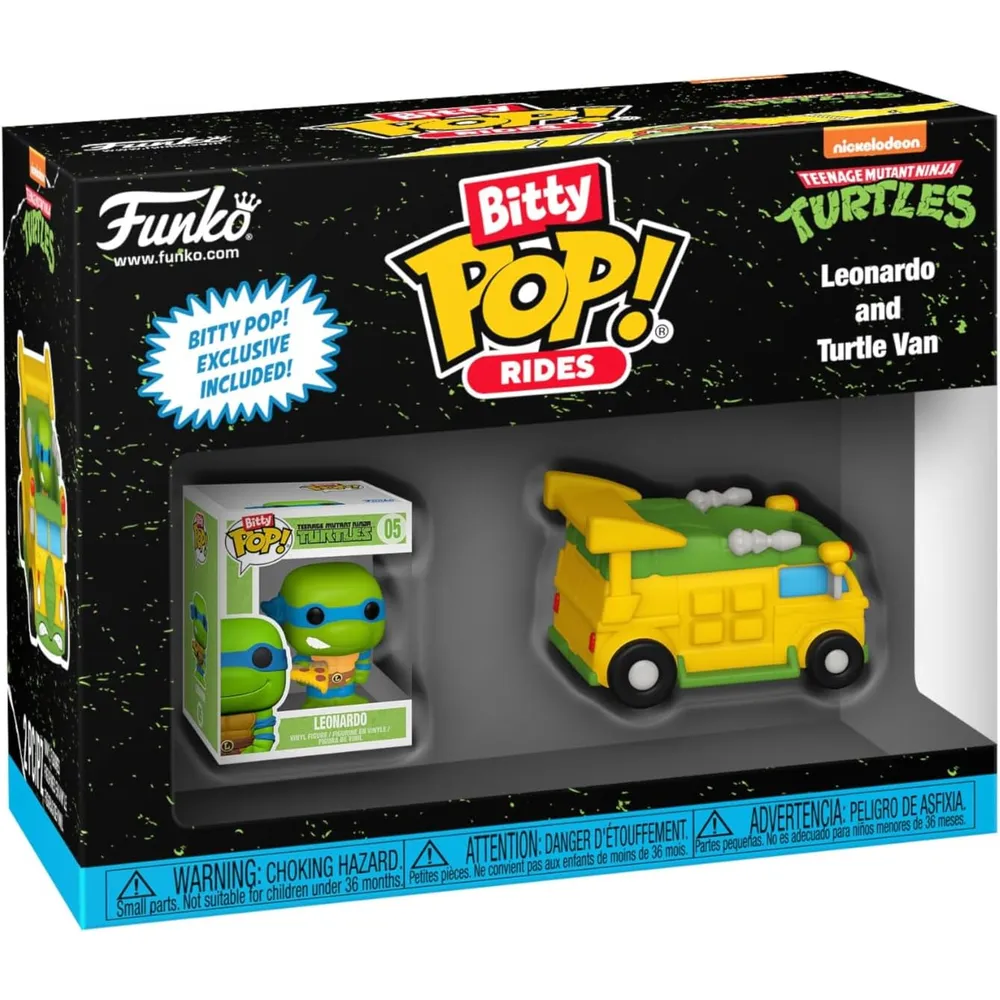 Funko Pop | Bitty Ride Leonardo con camioneta de Tortugas Ninja