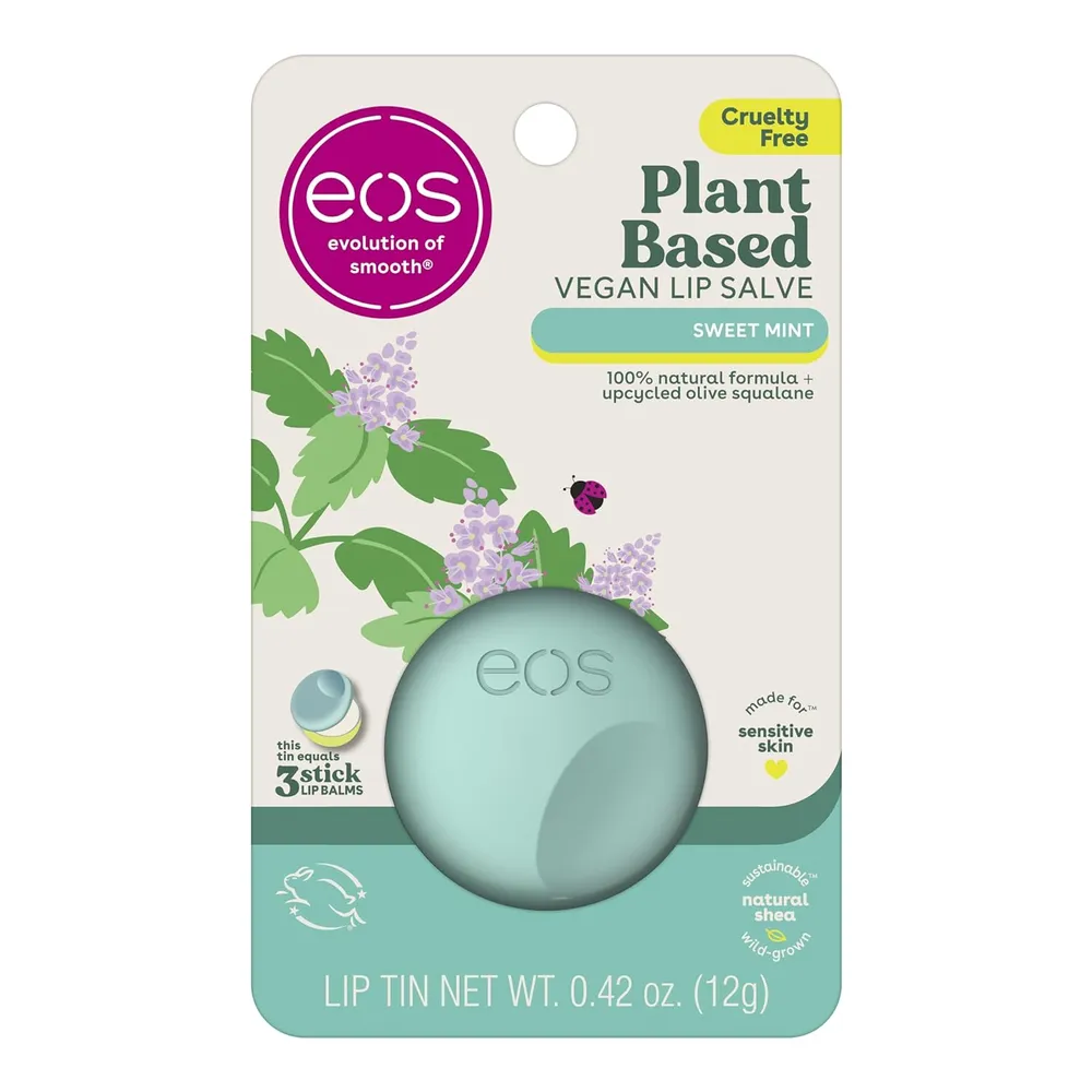 EOS bálsamo labial vegetal Sweet Mint | 0.42 oz / 12.4 ml
