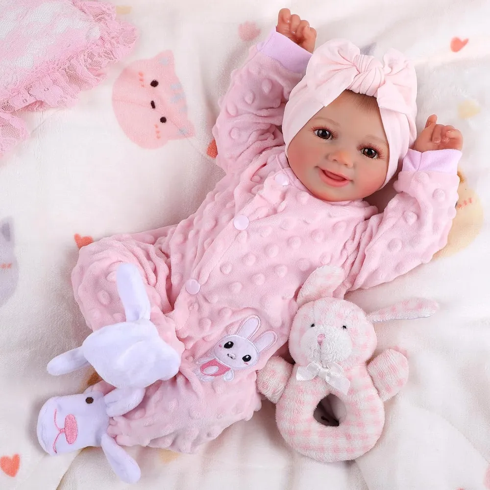 BABESIDE SUNNY muñeca bebé reborn 17"/43 cm con accesorios