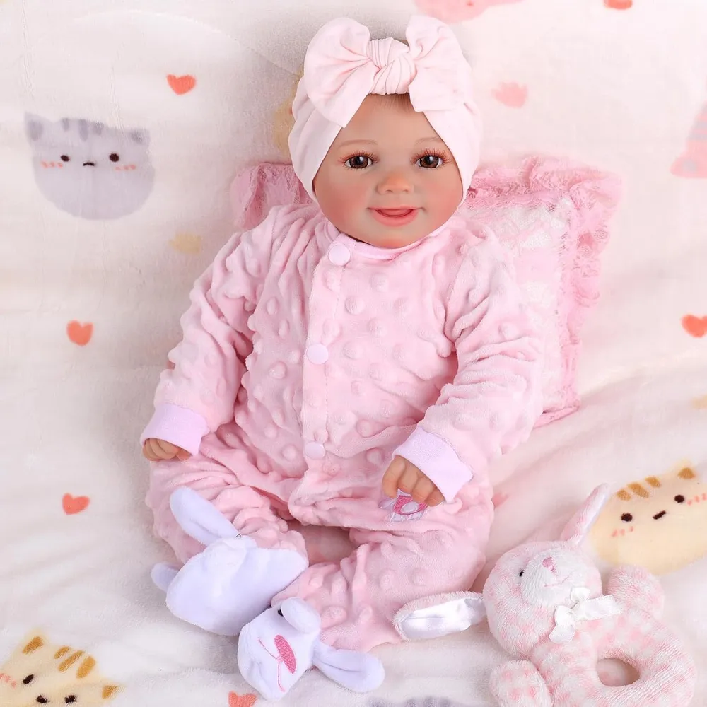 BABESIDE SUNNY muñeca bebé reborn 17"/43 cm con accesorios