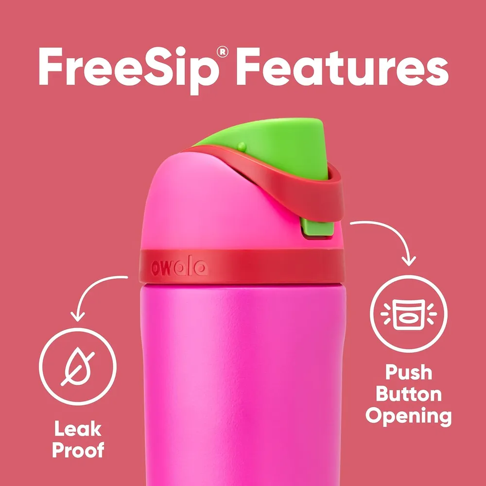 Owala FreeSip botella térmica de acero inoxidable 16 oz con sorbete, sin BPA