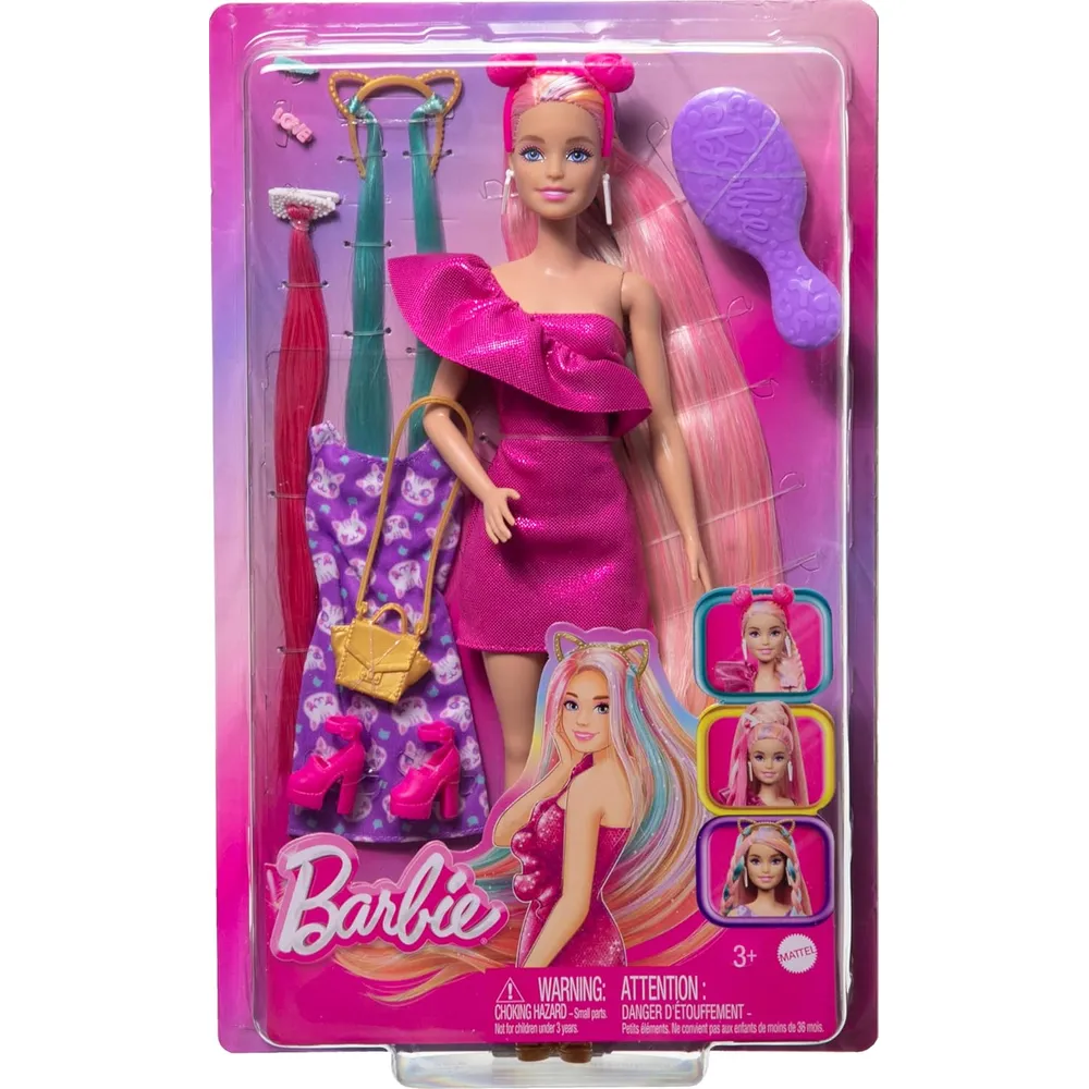 BARBIE MUÑECA MODA RUBIA CABELLO LARGO CON ACCESORIOS