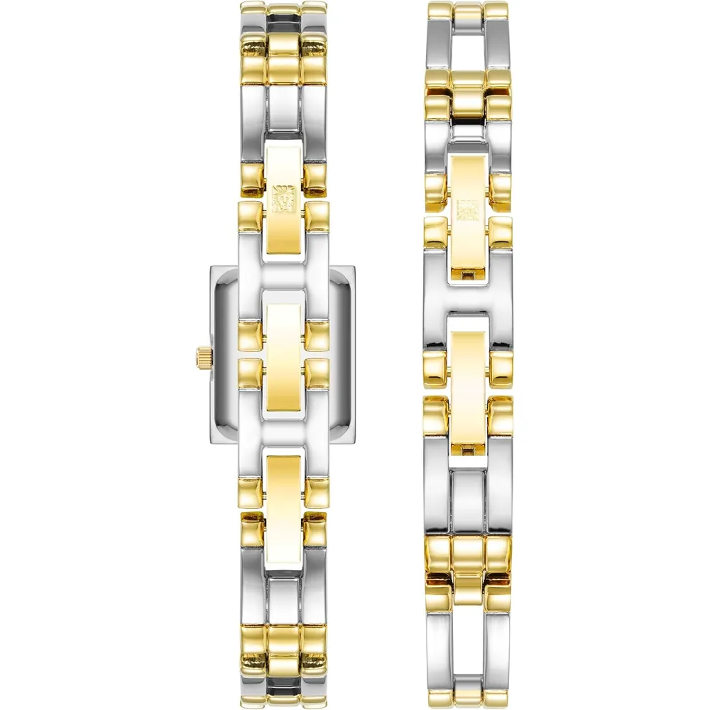 Anne Klein 10/4899SVTT reloj clásico para mujer | 16 mm - Amarillo brilloso
