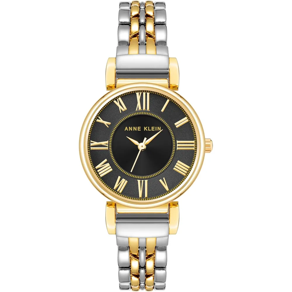 Anne Klein AK/2159SVSV reloj para mujer | 30 mm - Oro/Plata/Negro