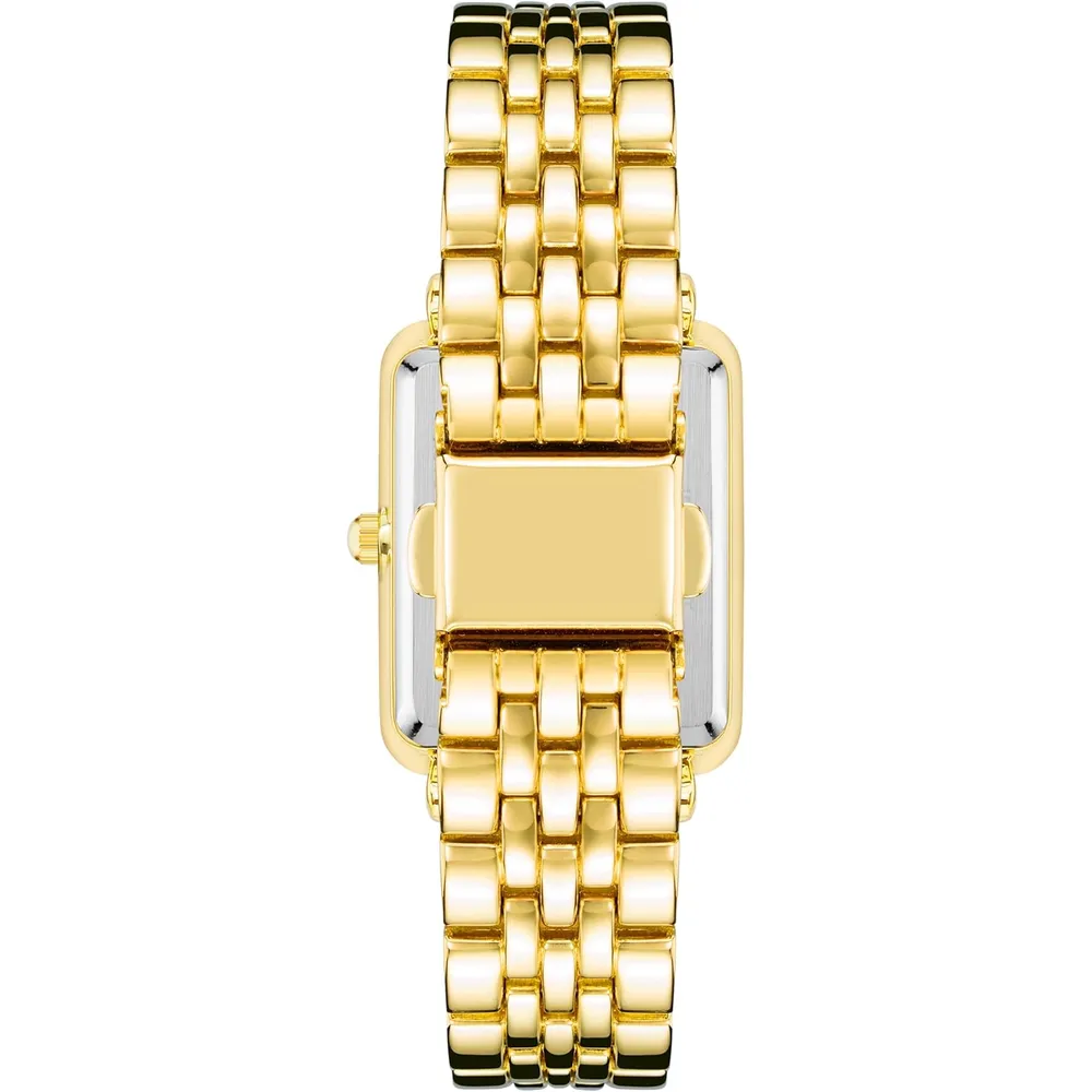 Anne Klein AK/3761SVTT reloj elegante con brillo para mujer | 36.5 mm - Dorado/verde