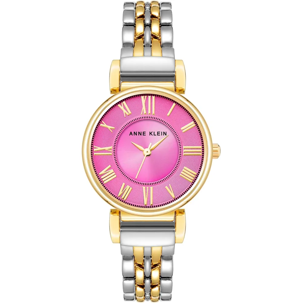 Anne Klein AK/2159SVSV reloj para mujer | 30 mm - Oro/Plata/Rosa