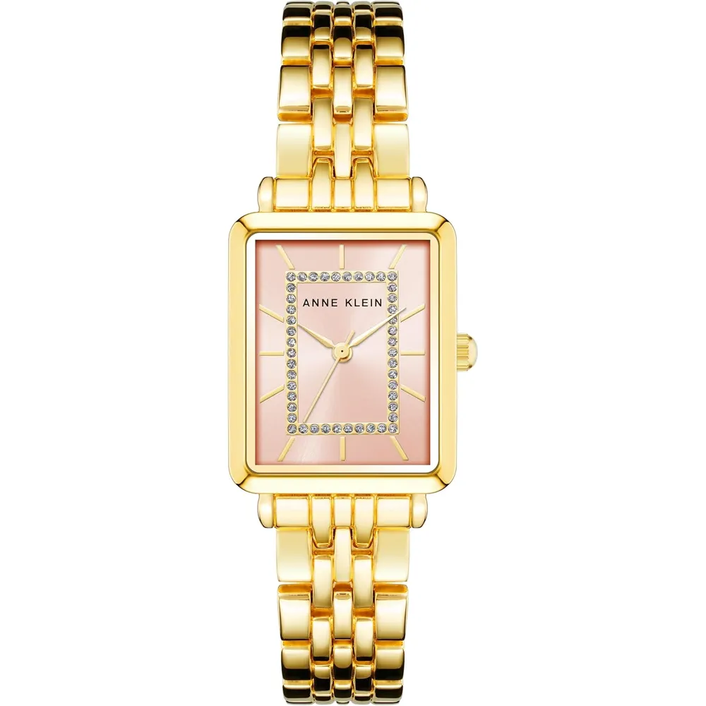 Anne Klein AK/3761SVTT reloj elegante con brillo para mujer | 36.5 mm - Dorado/Rosado