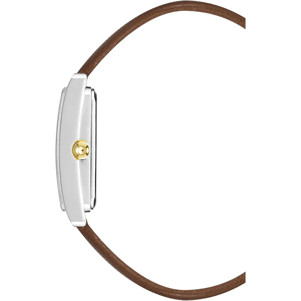 Anne Klein AK/2707TTTN reloj para dama | 28 mm - Marrón/Plateado/Dorado