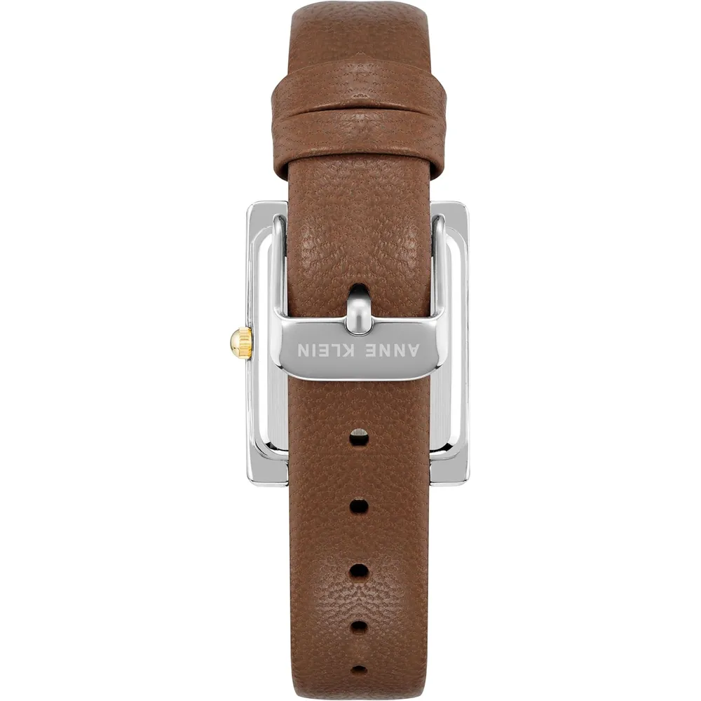 Anne Klein AK/2707TTTN reloj para dama | 28 mm - Marrón/Plateado/Dorado