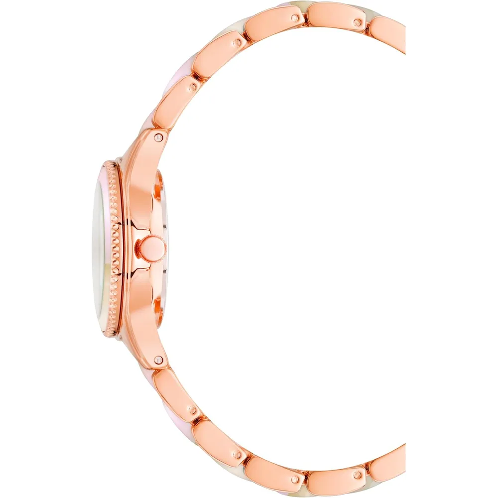 Anne klein AK/3212LPRG reloj de pulsera de resina | 30 mm - Oro rosa/Rosa rubor