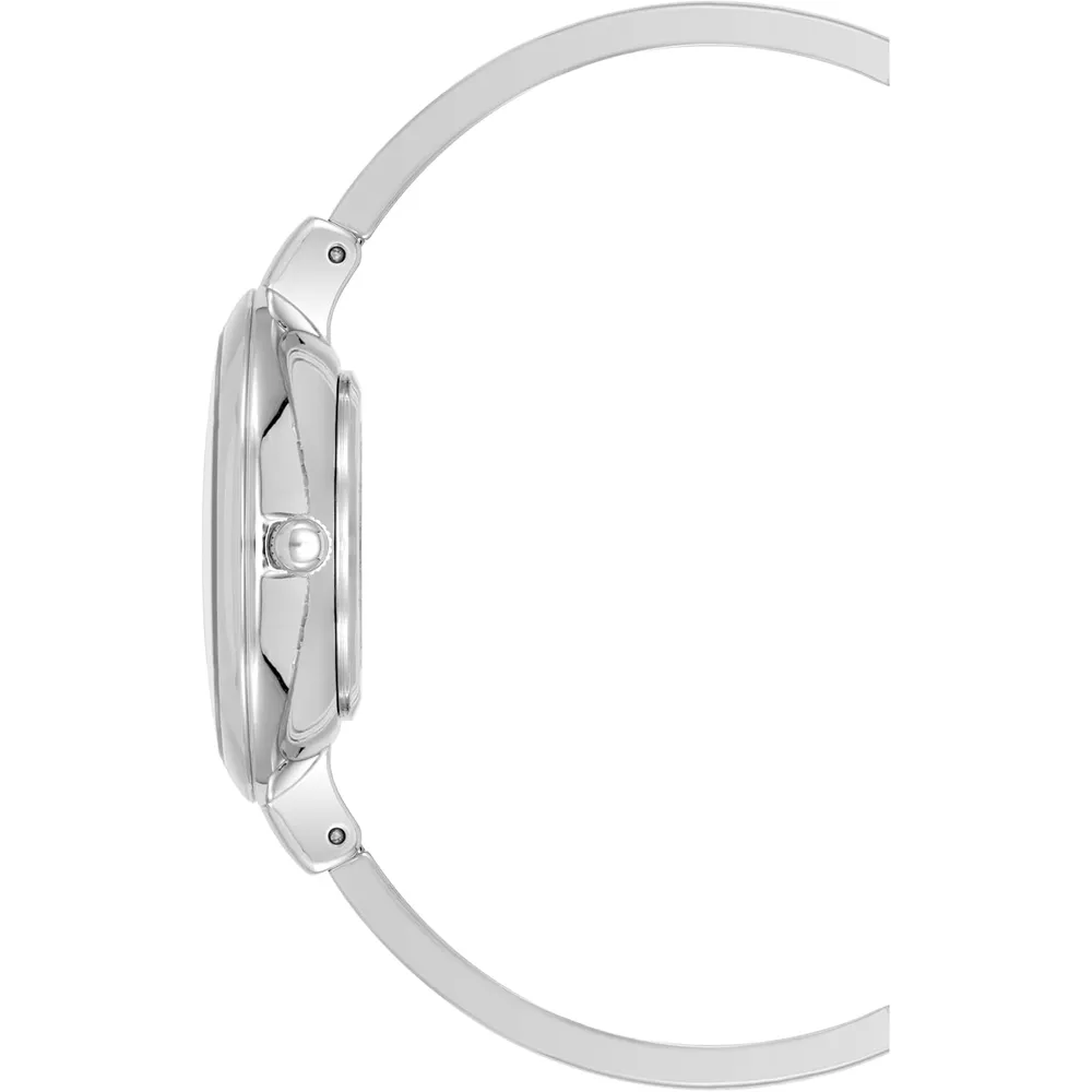 Anne Klein AK/1470GNST reloj femenino con set de pulseras | 32 mm - Plateado/Azul claro