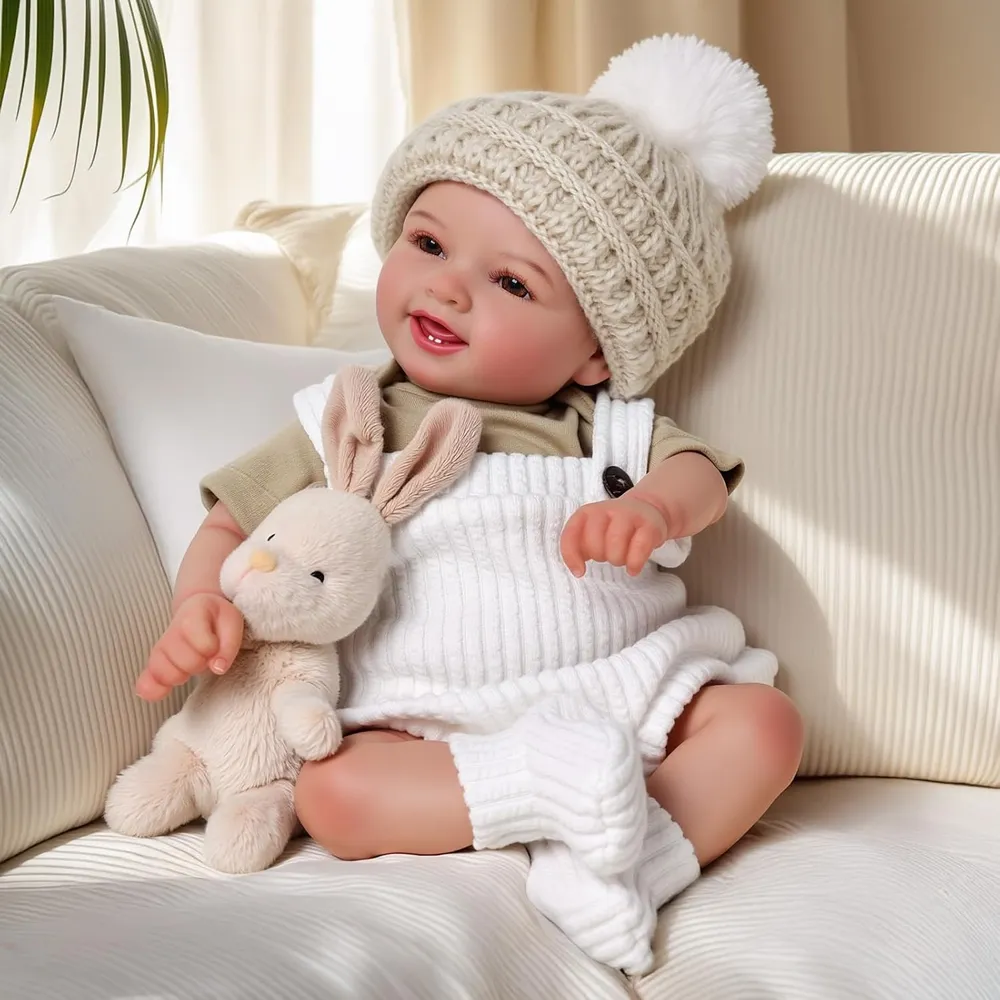 MUÑECA BABESIDE MIA BEBÉ REBORN 17" / 43 CM CON ACCESORIOS