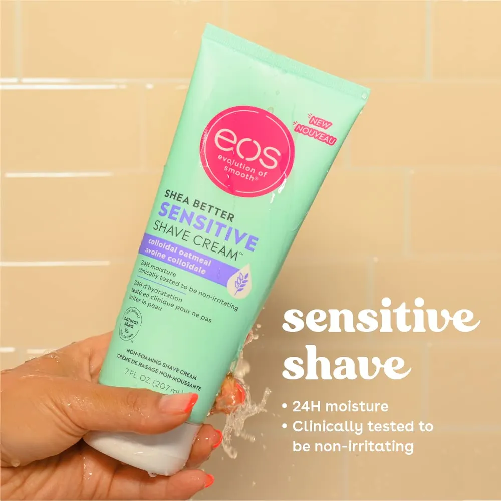 EOS Shea Better crema de afeitar pack 2 Fragrance Free | 7 oz / 207 ml