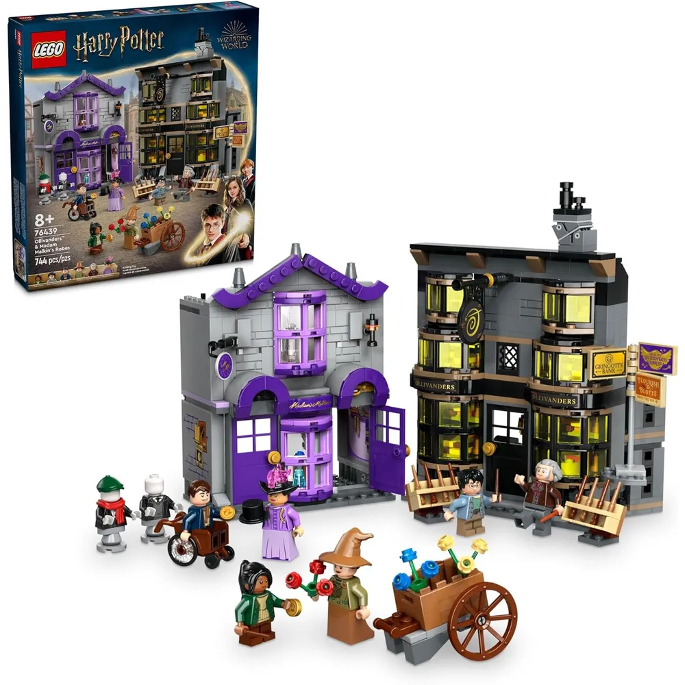 Lego Harry Potter Ollivanders y túnica de Madam Malkin, set de construcción