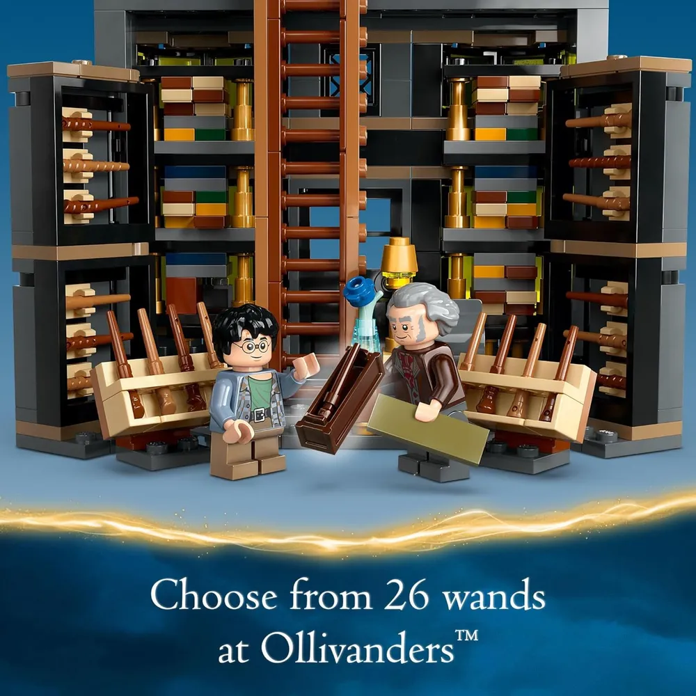 Lego Harry Potter Ollivanders y túnica de Madam Malkin, set de construcción