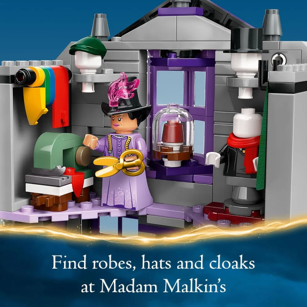 Lego Harry Potter Ollivanders y túnica de Madam Malkin, set de construcción