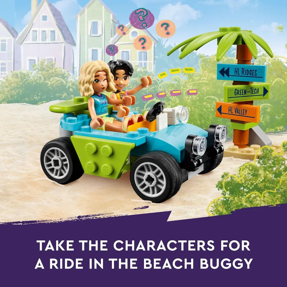 Lego Friends Puesto de batidos de playa, incluye mini muñecas, tortuga y accesorios