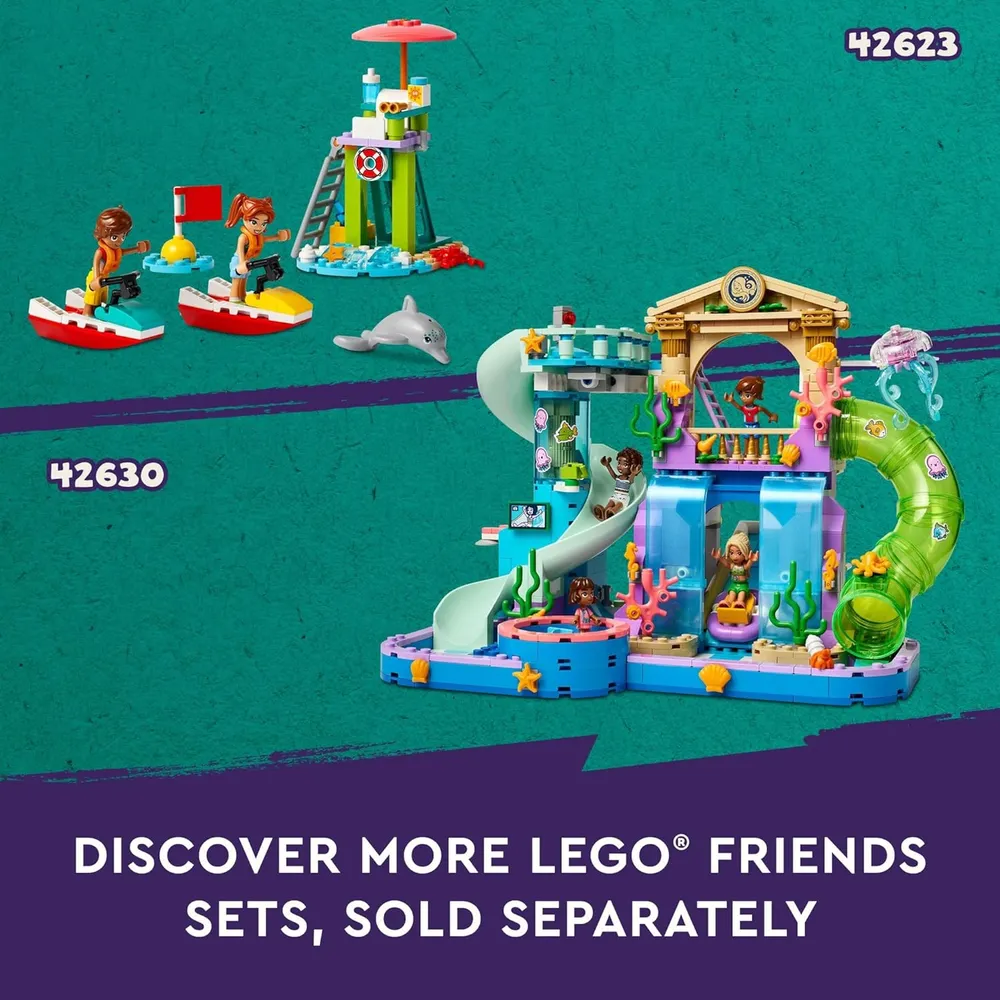Lego Friends Puesto de batidos de playa, incluye mini muñecas, tortuga y accesorios