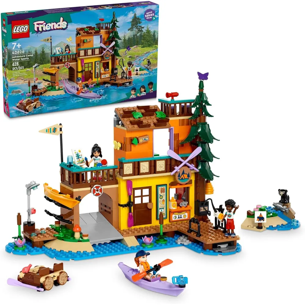 Lego Friends Campamento de Aventuras Deportes Acuáticos, incluye mini muñecas