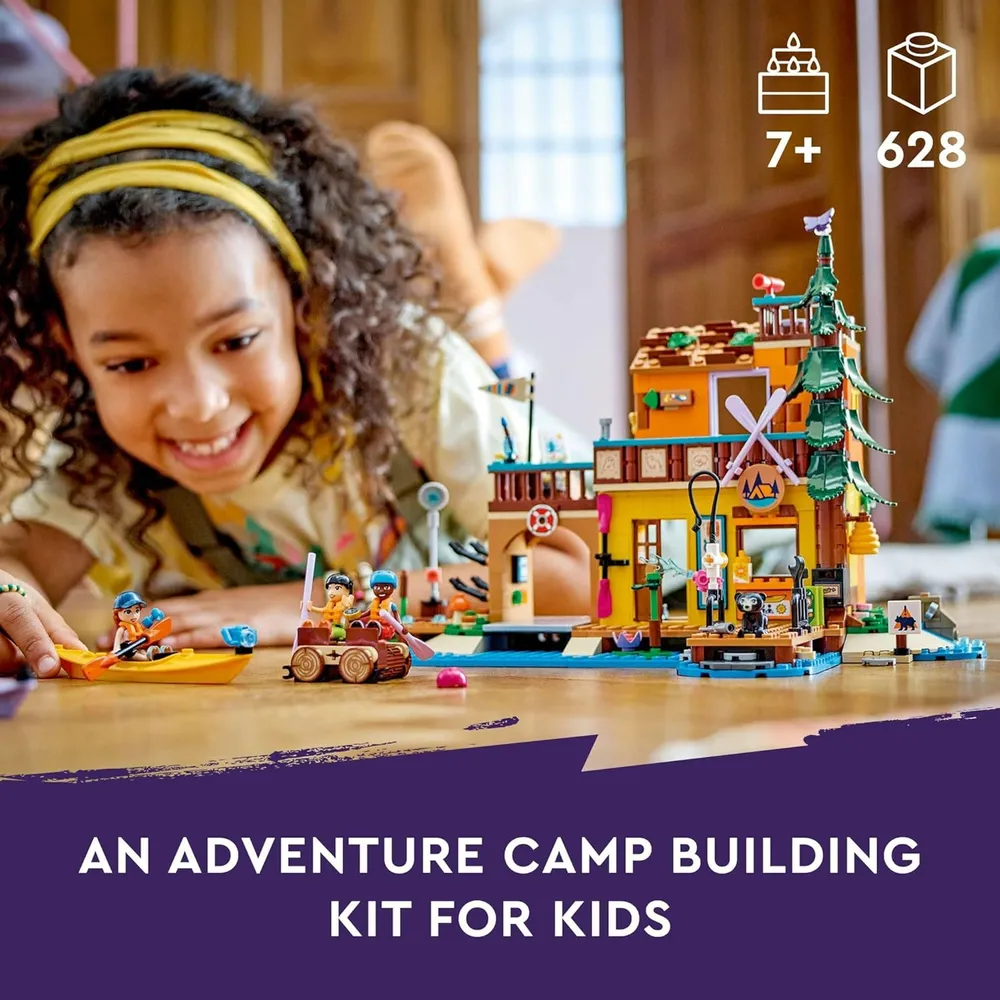 Lego Friends Campamento de Aventuras Deportes Acuáticos, incluye mini muñecas