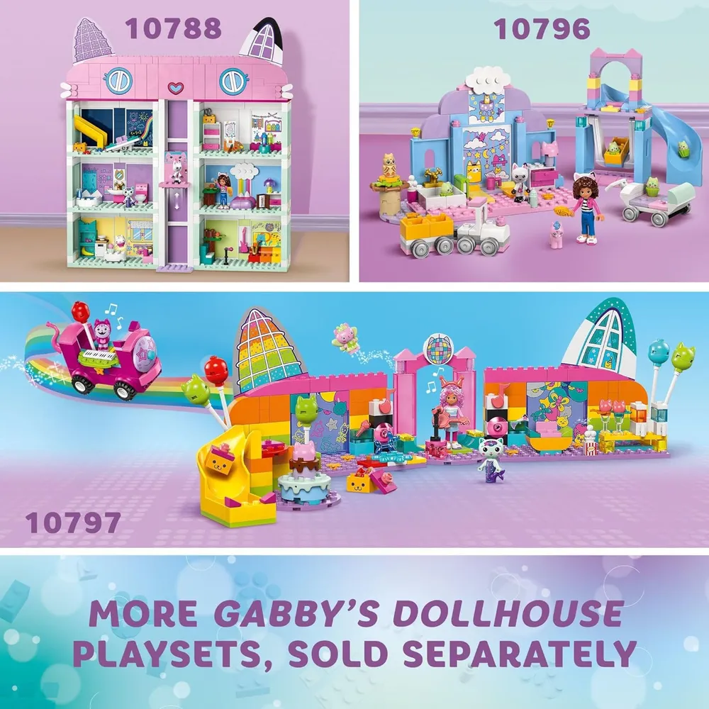 Lego Gabby's Dollhouse, juguetes de construcción con caja de bebé y figuras