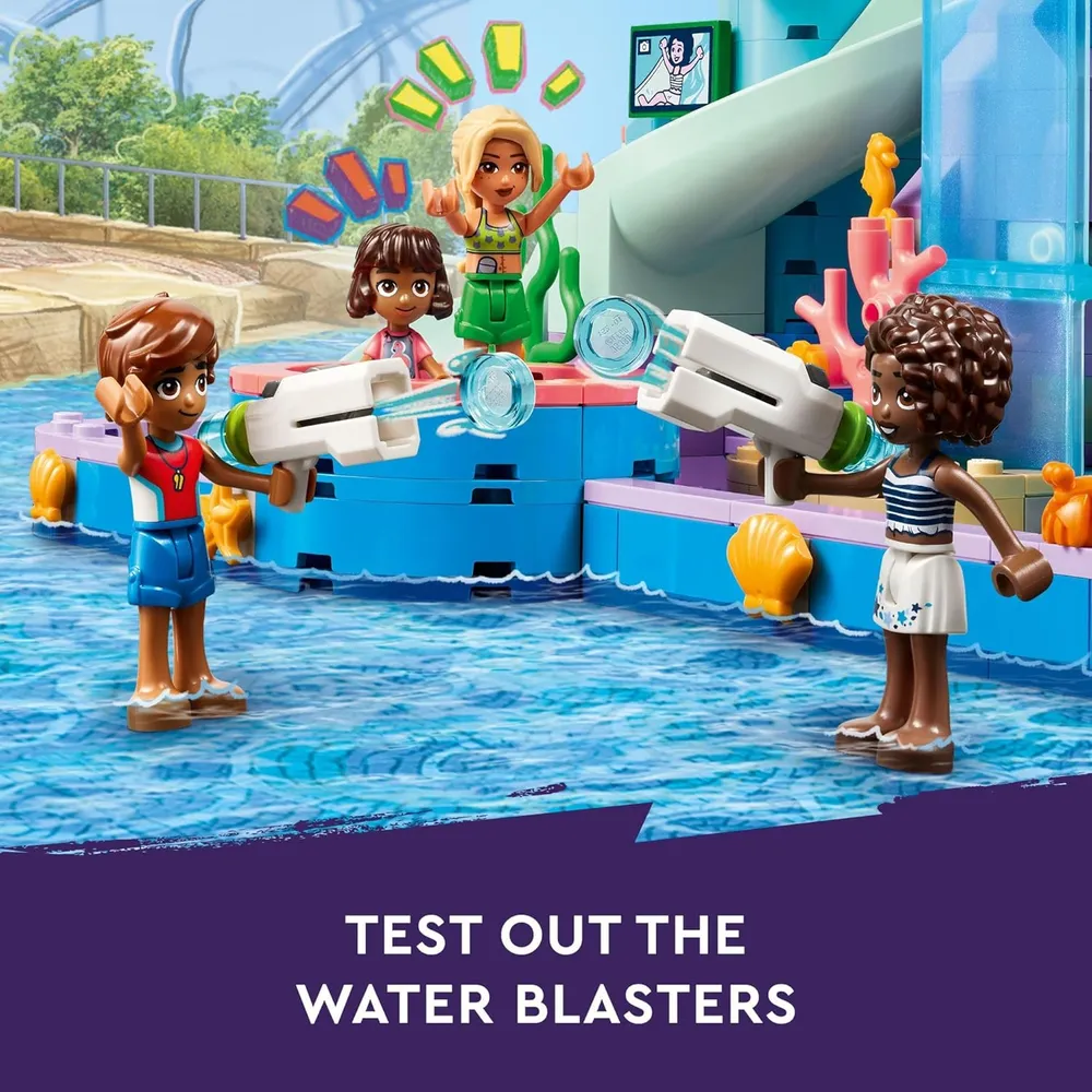 Lego Friends Parque Acuático Heartlake City, set de construcción con mini muñecas