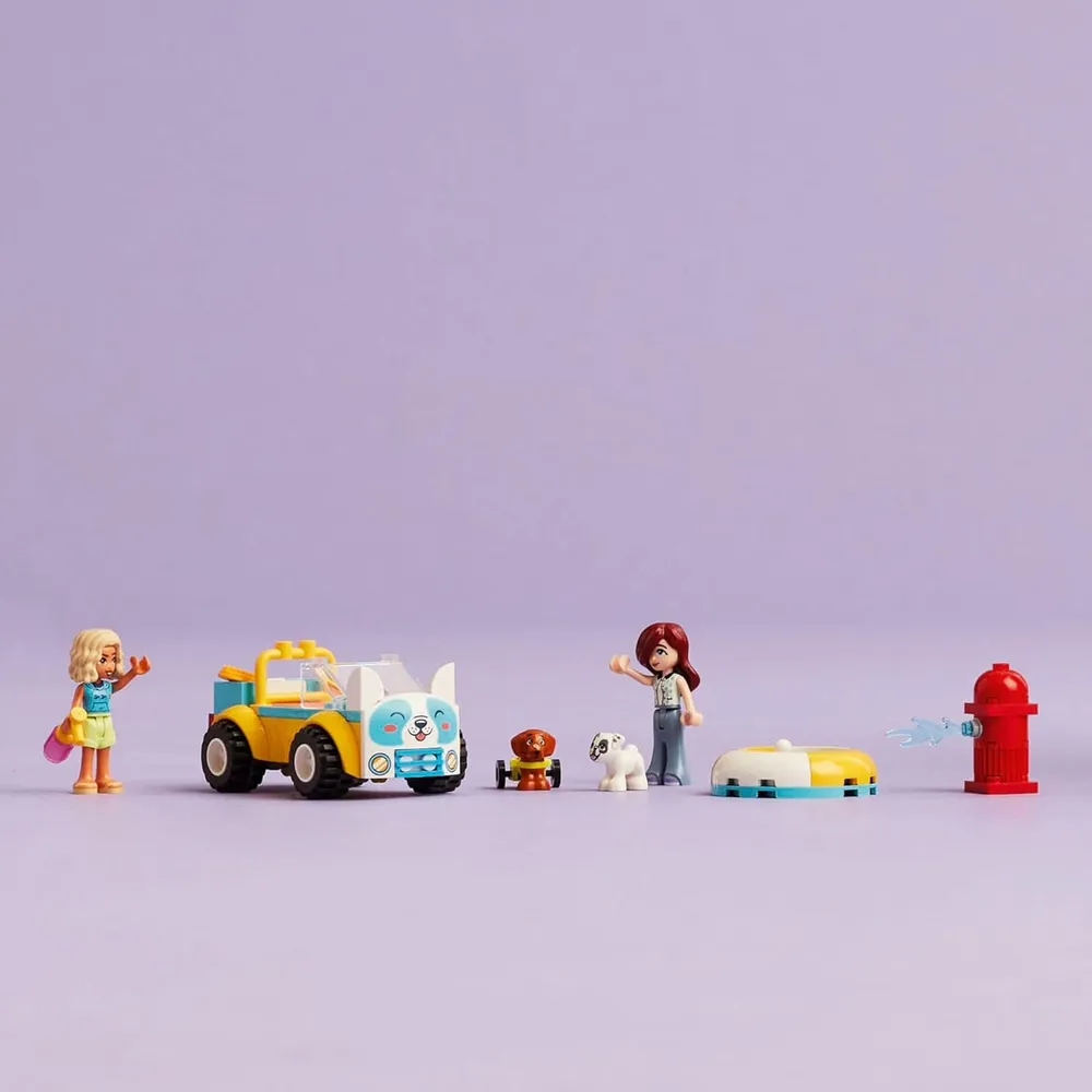 Lego Friends Coche de peluquería canina, incluye mini muñecas y figuras de perros