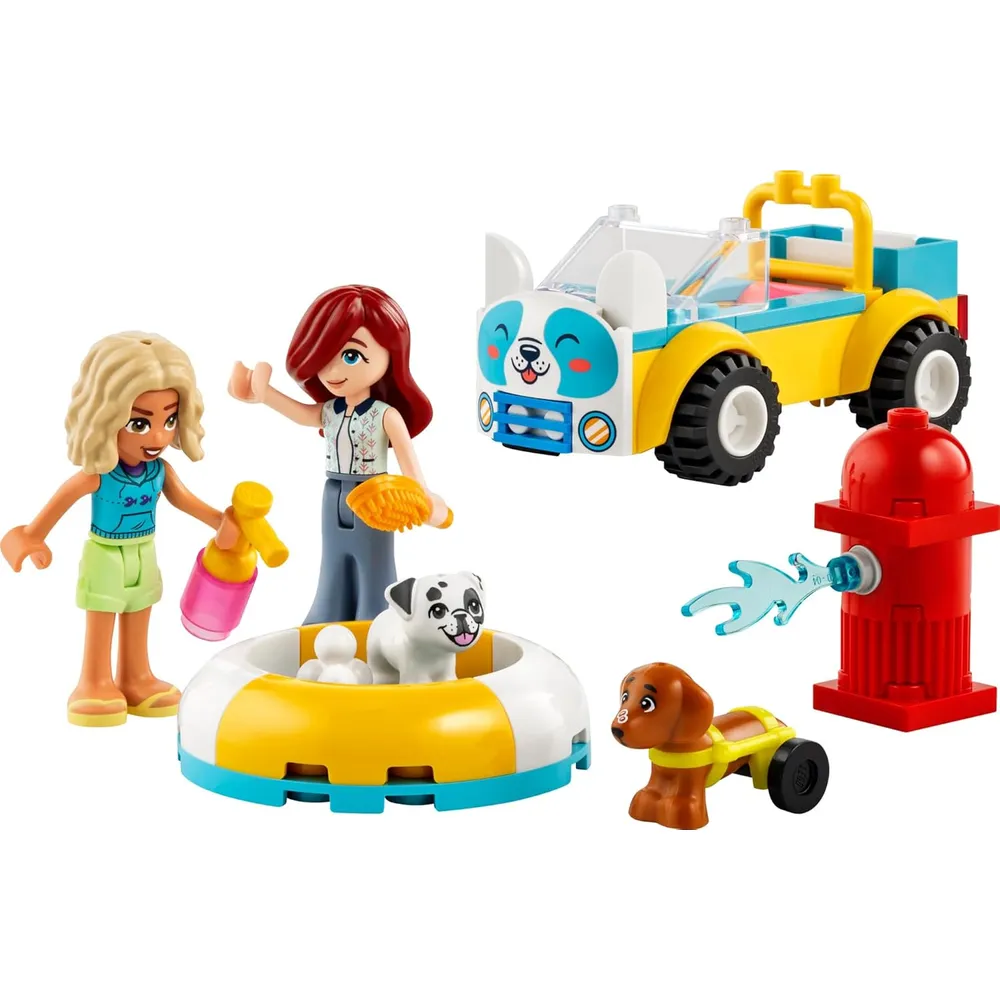Lego Friends Coche de peluquería canina, incluye mini muñecas y figuras de perros
