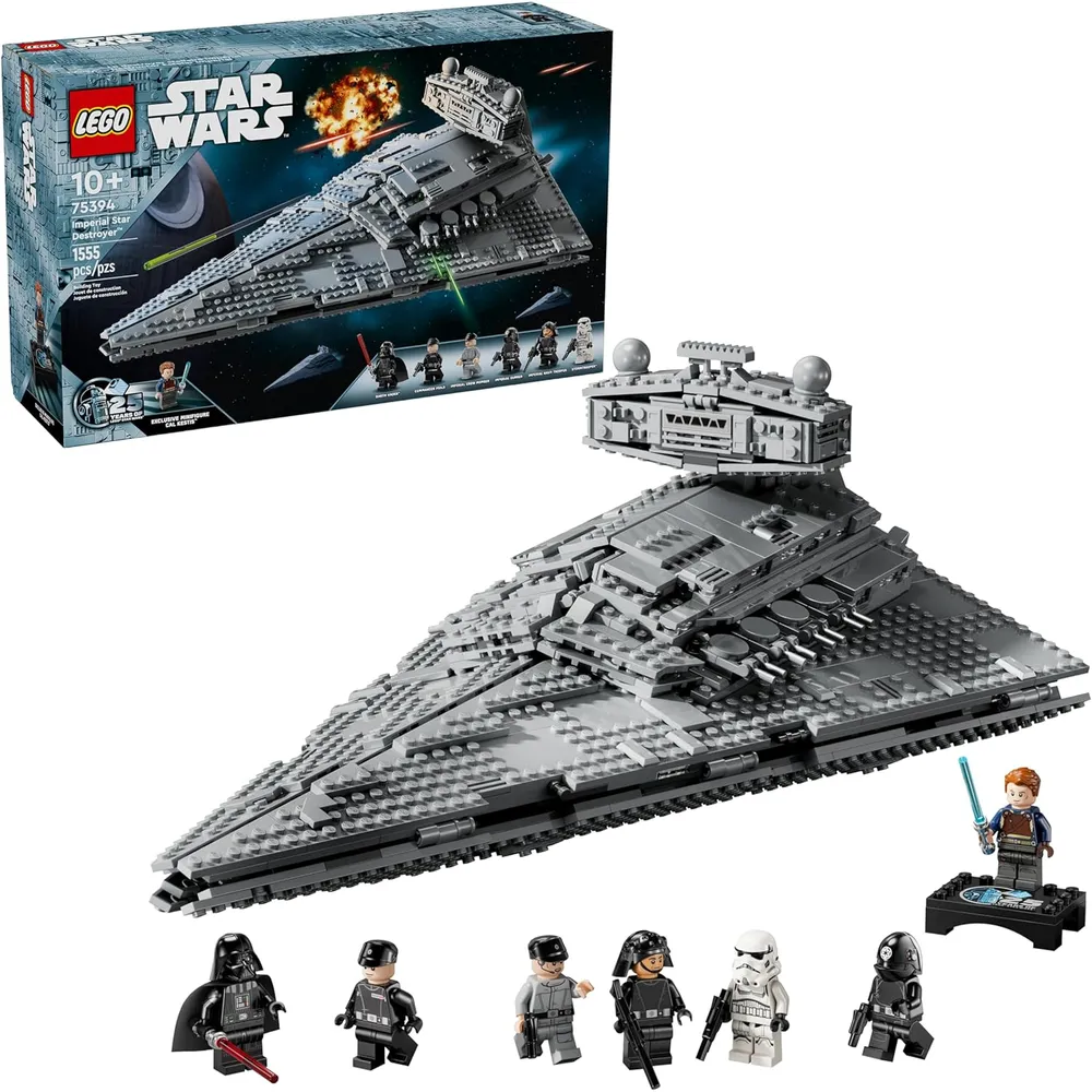 Lego Star Wars Destructor Estelar Imperial, set de construcción con minifiguras