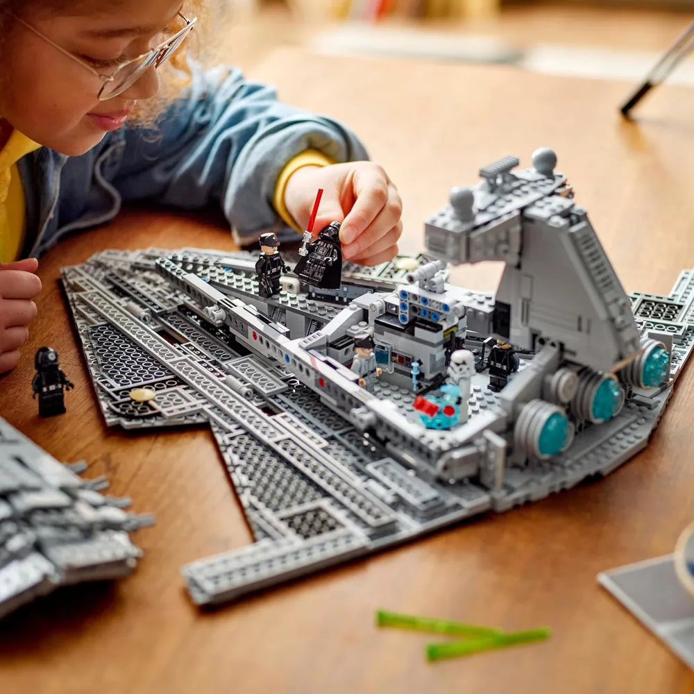 Lego Star Wars Destructor Estelar Imperial, set de construcción con minifiguras