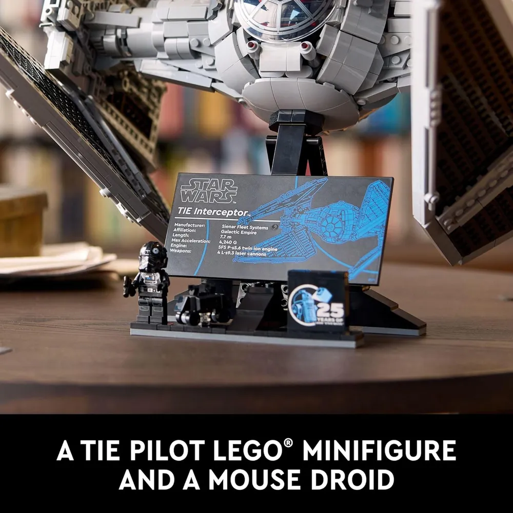 Lego Star Wars UCS Interceptor TIE, set coleccionable para construir y exhibir