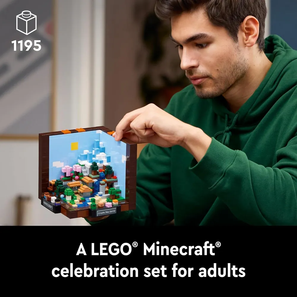 LEGO MINECRAFT LA MESA DE CREACIÓN CON FIGURAS Y BIOMAS