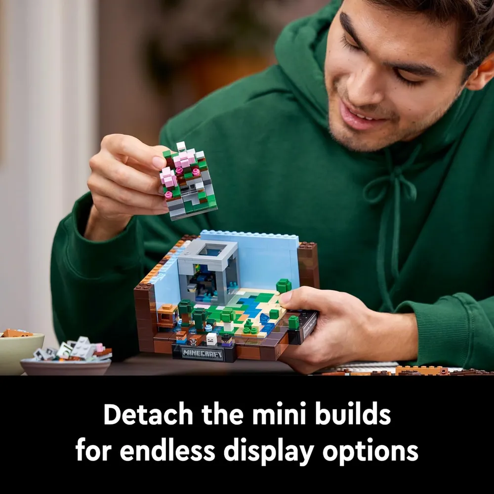 LEGO MINECRAFT LA MESA DE CREACIÓN CON FIGURAS Y BIOMAS