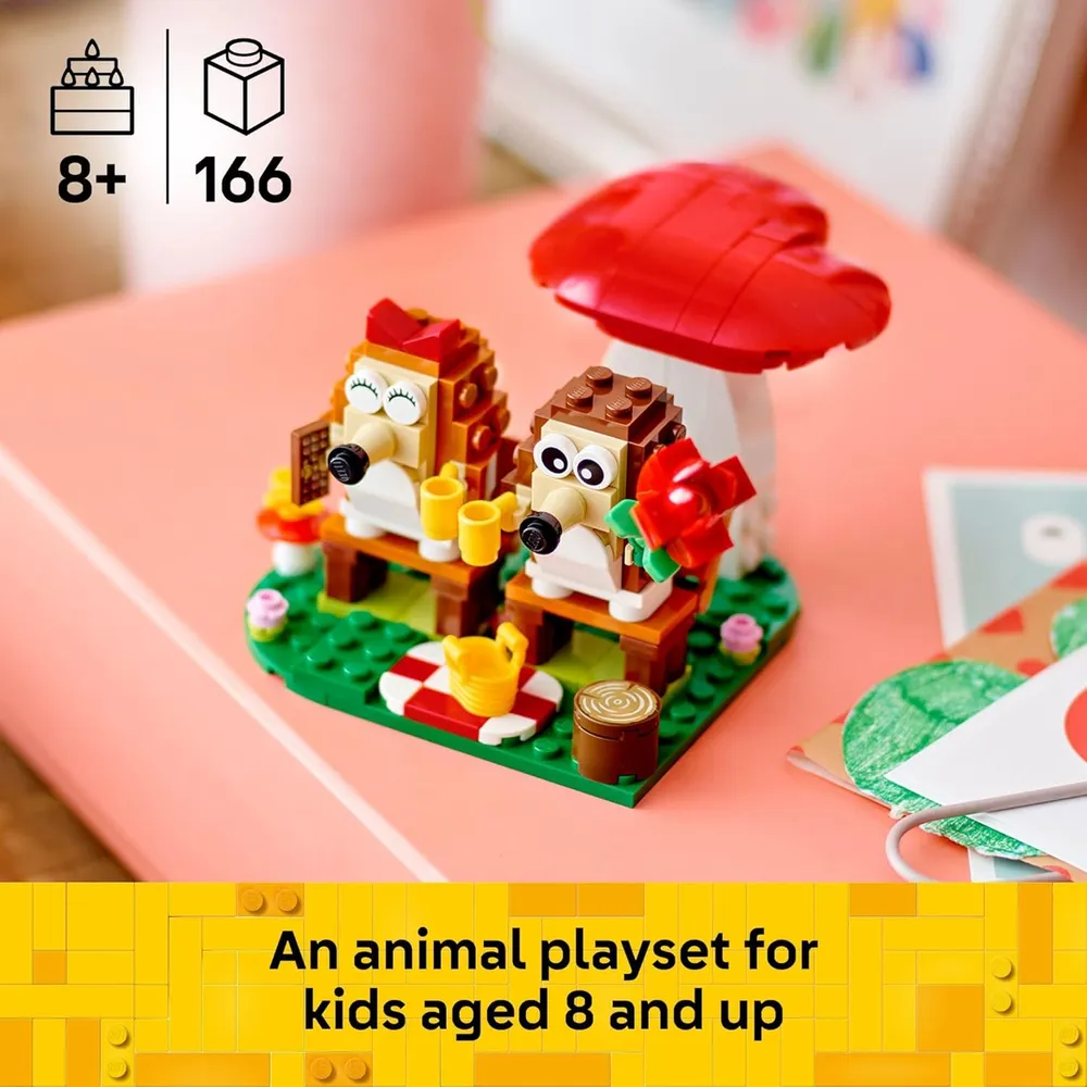 Lego Picnic con erizos, set de construcción con figuras de animales y accesorios