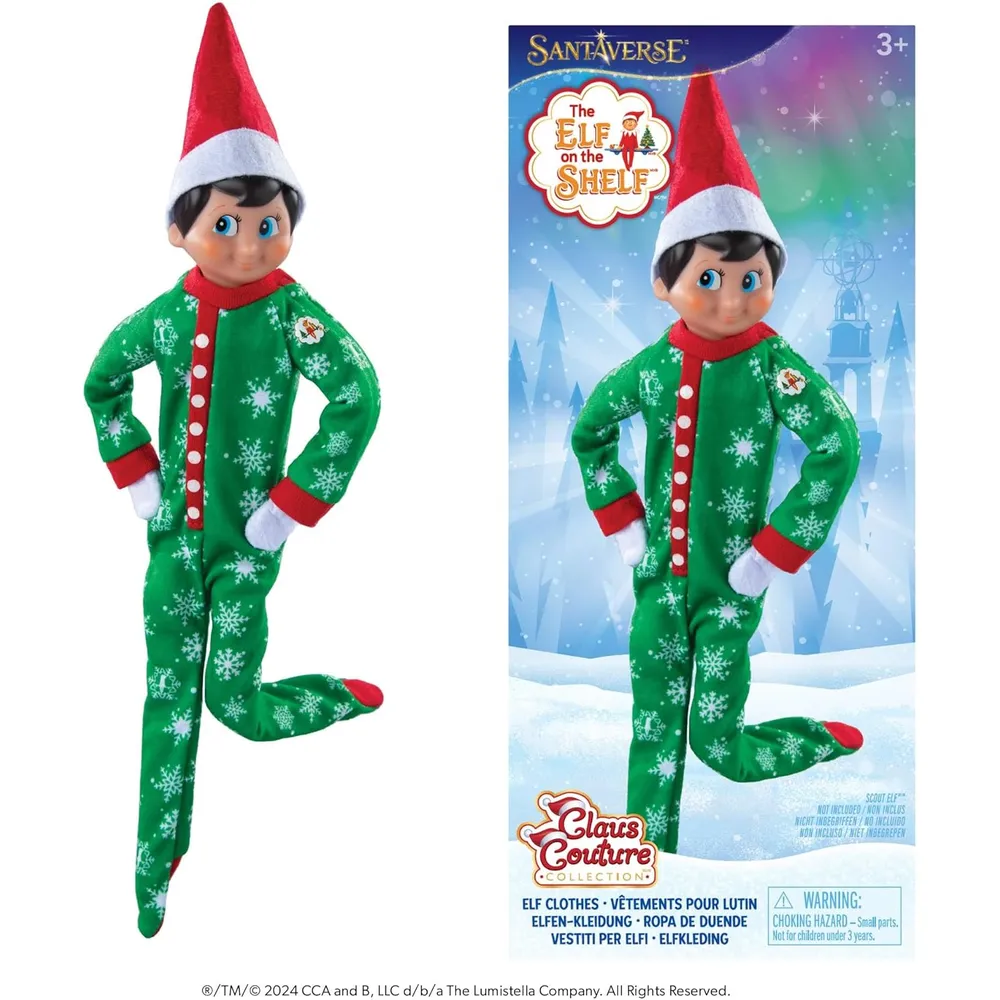 The Elf on the Shelf Claus accesorios Couture pijama copos de nieve