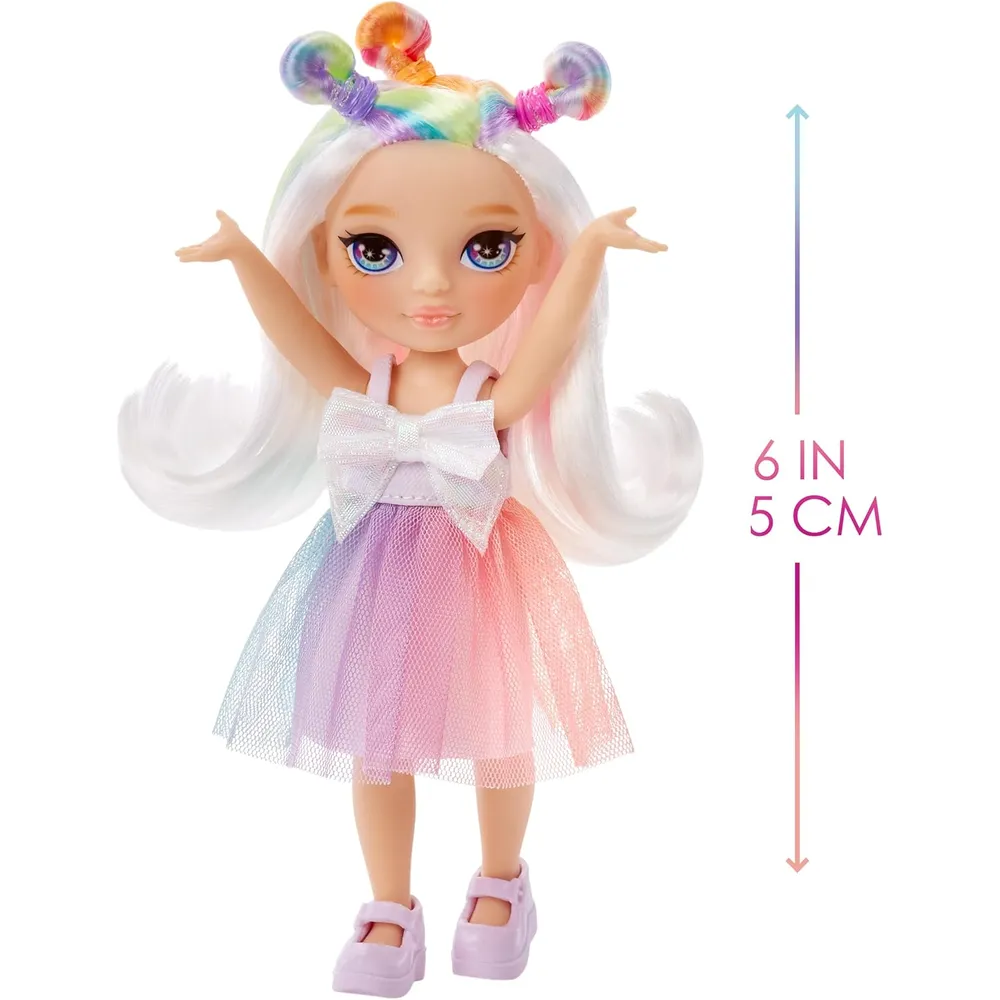Rainbow High Littles Opal Raine muñeca con unicornio